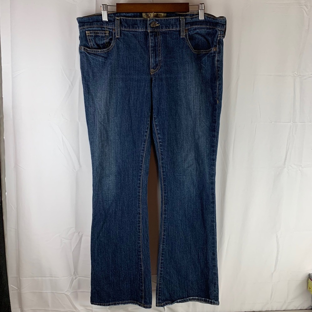 Old Navy‎ Jeans Women 16 Regular Blue OND Ultra Low Waist Boot-Cut Stretch Denim